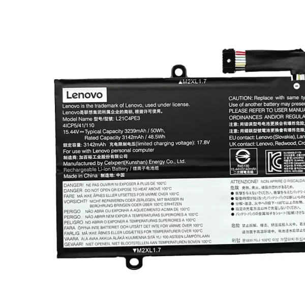 laptop accu voor LENOVO L21C4PE3 L21M4PE4 - Afbeelding 3
