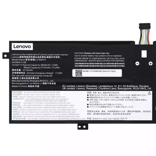 laptop accu voor LENOVO L21B4PH1 L21C4PH1 L21M4PH1 L21L4PH1 L21D4PH1 - Afbeelding 3