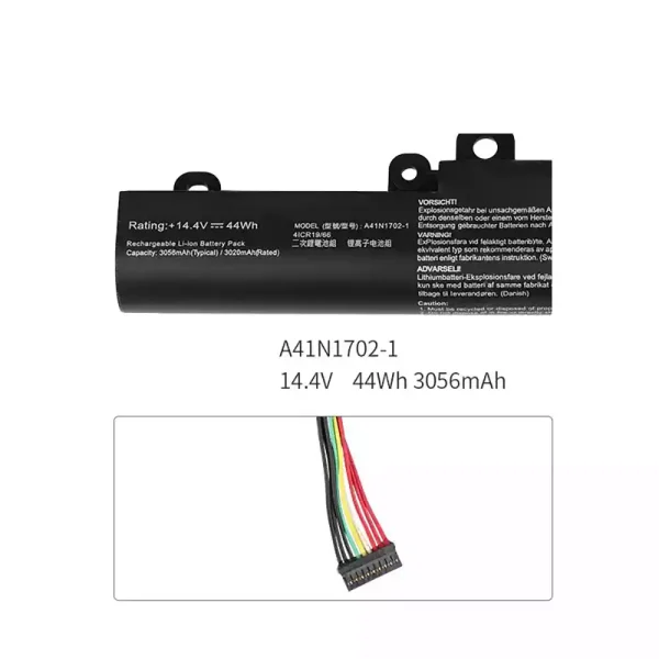 laptop accu voor Asus A41N1702-1 - Afbeelding 3