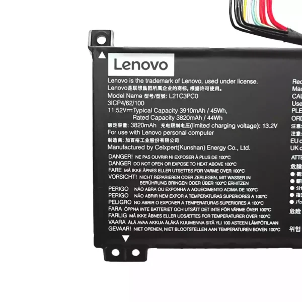 laptop accu voor Lenovo L21C3PC0 L21D3PC0 L21L3PC0 L21M3PC0 - Afbeelding 4