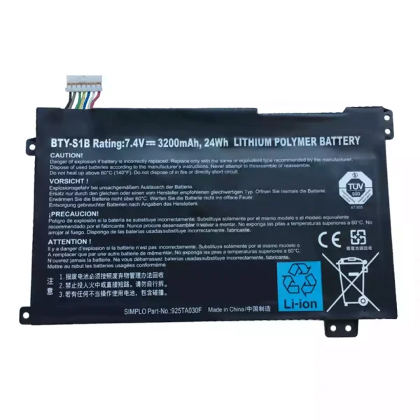 laptop accu voor MSI BTY-S1B 40033906 925TA030F