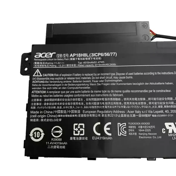 laptop accu voor ACER AP18H18L - Afbeelding 2