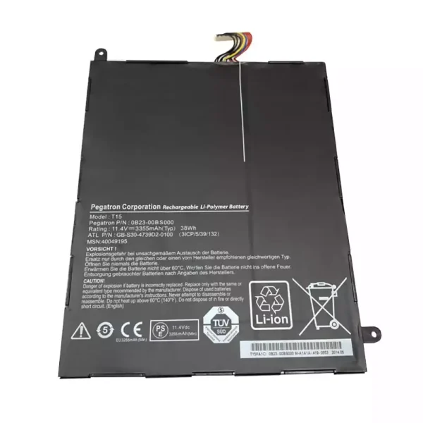 laptop accu voor 0B23-00BS000 GB-S30-4739D2-0100 40049195