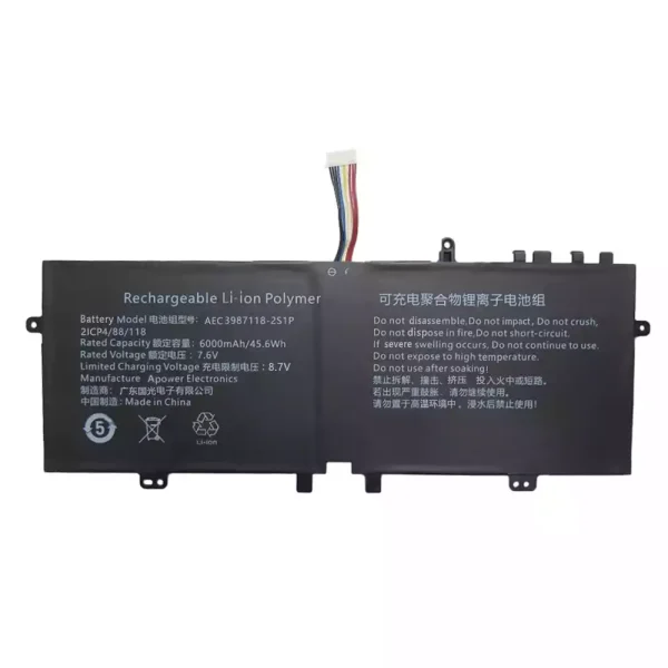 laptop accu voor AEC3987118-2S1P