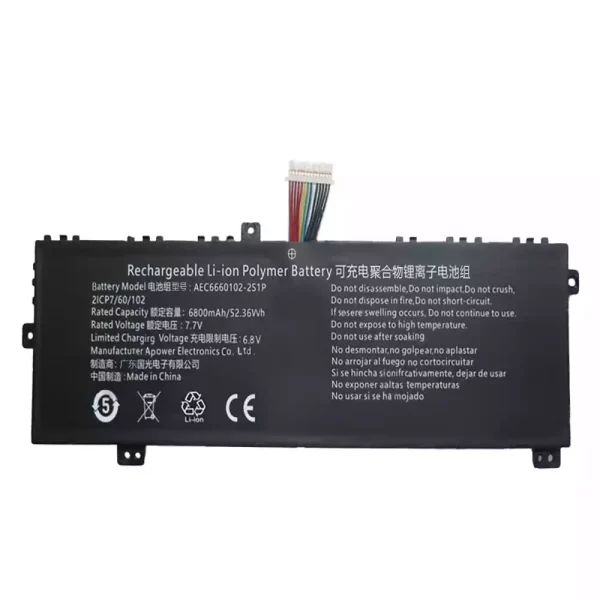 laptop accu voor AEC6660102-2S1P - Afbeelding 3
