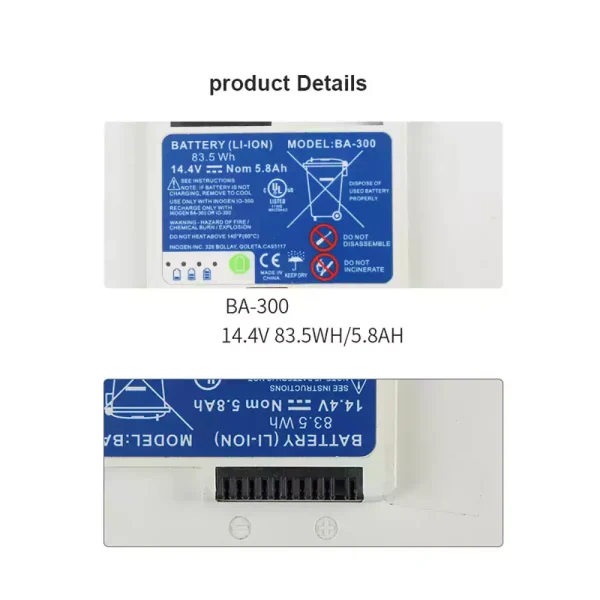 Vervangende Accu Compatibel met Inogen BA-200 BA-300 BA-400 BA-500 - Afbeelding 3