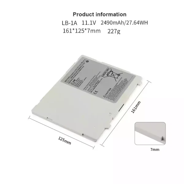 Vervangende Accu Compatibel met Canon CXDI-401C CXDI-401G CXDI-50G CXDI-501C CXDI-55G - Afbeelding 2