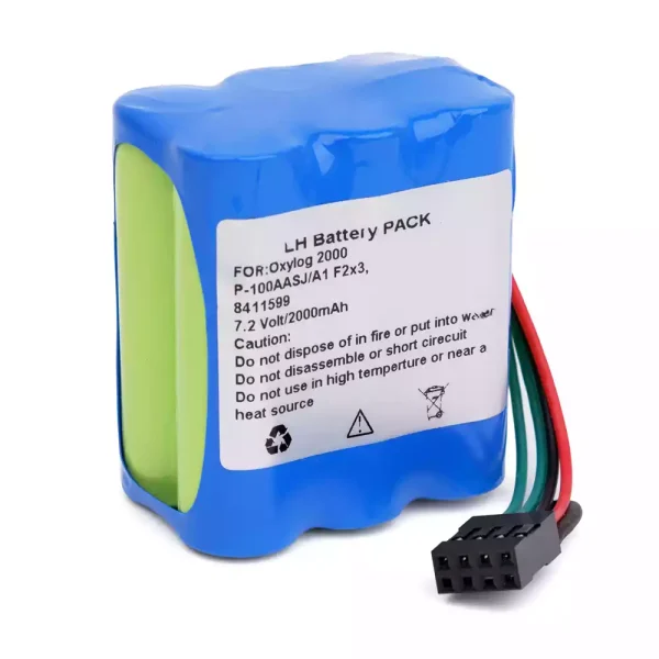 Vervangende Accu Compatibel met Oxylog 2000 P-100AASJ/A1 F2x3 8411599 - Afbeelding 2