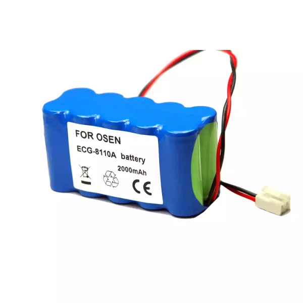 Vervangende Accu Compatibel met OSEN ECG-8110 ECG-8110A ECG-8130A - Afbeelding 2