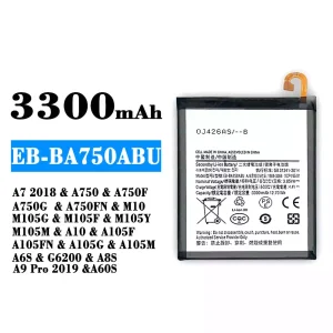 Accu EB-BA750ABU voor Samsung A7 2018/A8S/A9 Pro 2019/A60S