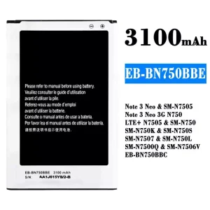 Accu EB-BN750BBE EB-BN750BBC voor Samsung Note 3 Neo