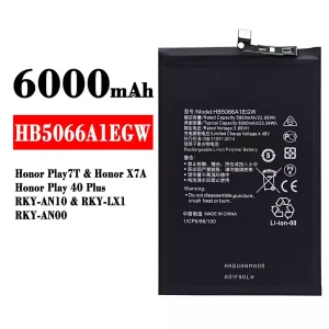 Accu HB5066A1EGW voor HUAWEI Honor Play 7T/ Honor X7A/Honor Play 40 Plus