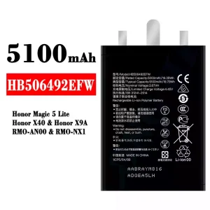 Accu HB506492EFW voor HUAWEI Honor Magic 5 Lite / Honor X40 / Honor X9A