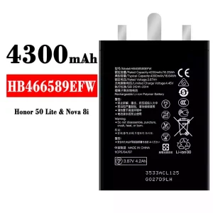 Accu HB466589EFW voor HUAWEI Honor 50 Lite/Nova 8i