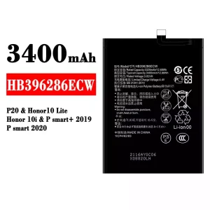 Accu HB396286ECW voor HUAWEI P20 / Honor 10 Lite / Honor 10i / P smart+ 2019 / P smart 2020