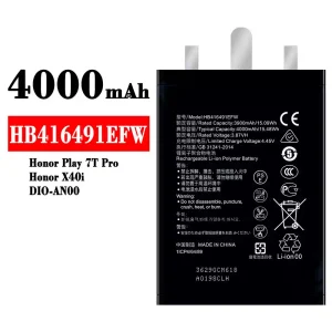Accu HB416491EFW voor HUAWEI Honor Play 7T Pro / Honor X40i