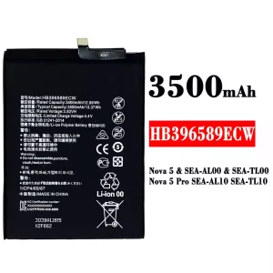 Accu HB396589ECW voor HUAWEI Nova 5 / Nova 5 Pro