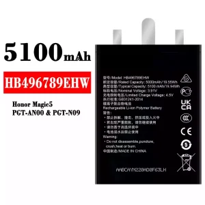 Accu HB496789EHW voor HUAWEI Honor Magic 5