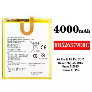 Accu HB526379EBC voor HUAWEI Y6 Pro 2015 / Honor Play 5X 2015 / Enjoy 5 2015 / Honor 4C Pro