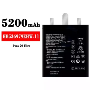 Accu HB536979EHW-11 voor HUAWEI Pura 70 Ultra