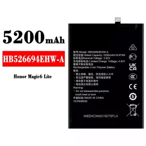 Accu HB526694EHW-A voor HUAWEI Honor Magic 6 Lite