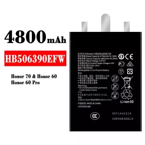 Accu HB506390EFW voor HUAWEI Honor 70 / Honor 60 / Honor 60 Pro