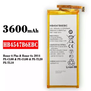 Accu HB4547B6EBC voor HUAWEI Honor 6 Plus / Honor 6x 2014