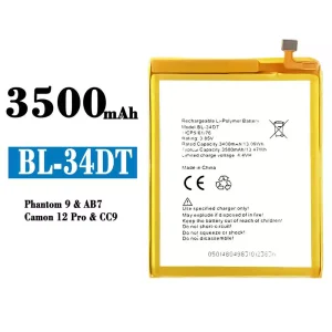 Accu BL-34DT voor Tecno Phantom 9/ Camon 12 Pro