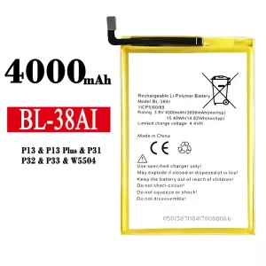 Accu BL-38AI voor Tecno P13 / P13 Plus / P31 / P32 / P33 / W5504