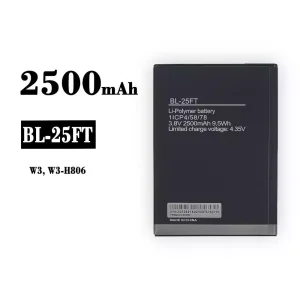 Accu BL-25FT voor Tecno W3, W3-H806
