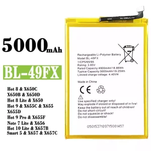 Accu BL-49FX voor Infinix Hot 8 /Hot 8 Lite / Hot 9 / Hot 9 Pro  / Note 7 Lite / Hot 10 Lite / Smart 5