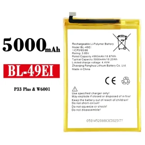 Accu BL-49EI voor ITEL P33 Plus