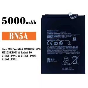 Accu BN5A voor Xiaomi Poco M3 Pro 5G / Redmi 10