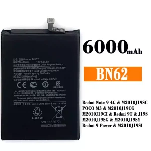Accu BN62 voor Xiaomi Redmi Note 9 4G / Redmi 9T / Redmi 9 Power