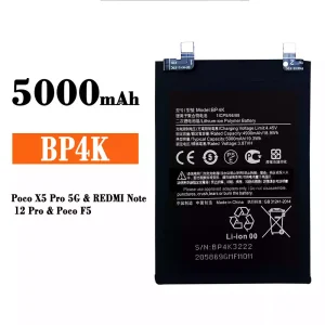 Accu BP4K voor Xiaomi Poco X5 Pro 5G / REDMI Note 12 Pro / Poco F5