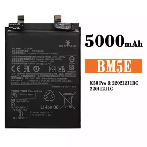 Accu BM5E voor Xiaomi K50 Pro