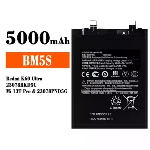 Accu BM5S voor Xiaomi Redmi K60 Ultra / Mi 13T Pro