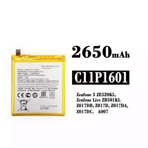 Accu C11P1601 voor Asus Zenfone 3 / Zenfone Live