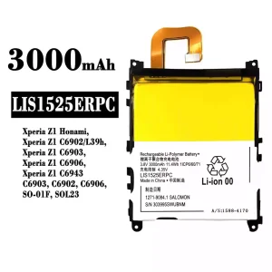 Accu LIS1525ERPC voor Sony Xperia Z1 Honami, Xperia Z1 C6902 C6903 C6906 C6943 SO-01F SOL23