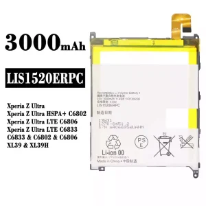 Accu LIS1520ERPC voor Sony Xperia Z Ultra / Xperia Z Ultra HSPA+ C6802 / Xperia Z Ultra LTE C6806 / Xperia Z Ultra LTE C6833