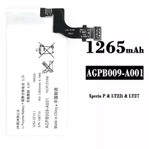 Accu AGPB009-A001 voor Sony Xperia P/ LT22i / LT27