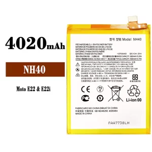 Accu NH40 voor Motorola MOTO E22 / E22i