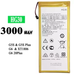 Accu HG30 voor Motorola Moto G5S / G5S Plus / G6