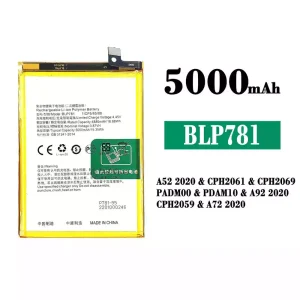 Accu BLP781 voor OPPO A52 2020 / A72 2020 / A92 2020