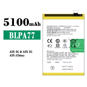 Accu BLPA77 voor OPPO A3X 4G 5G