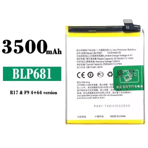 Accu BLP681 voor OPPO R17 / F9 4+64 version