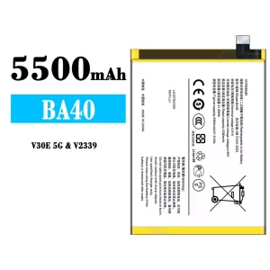 Accu BA40 voor VIVO V30E 5G