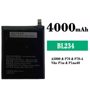 Accu BL234 voor Lenovo P70/P70-A/A5000