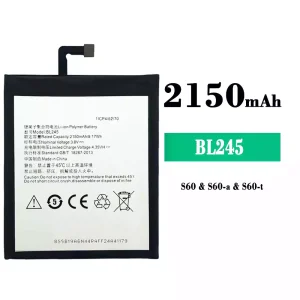 Accu BL245 voor Lenovo S60/S60-a/S60-t