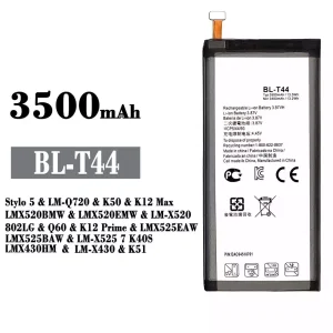 Accu BL-T44 voor LG Stylo 5 / K50 / K12 Max /Q60 / K12 Prime /LK51